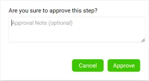 Approval Comment
