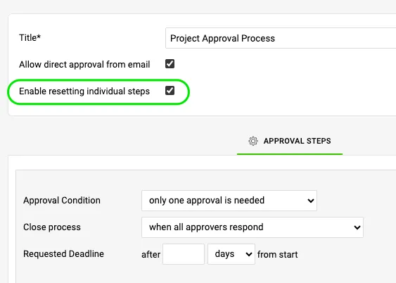 approval process