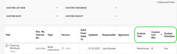 custom
